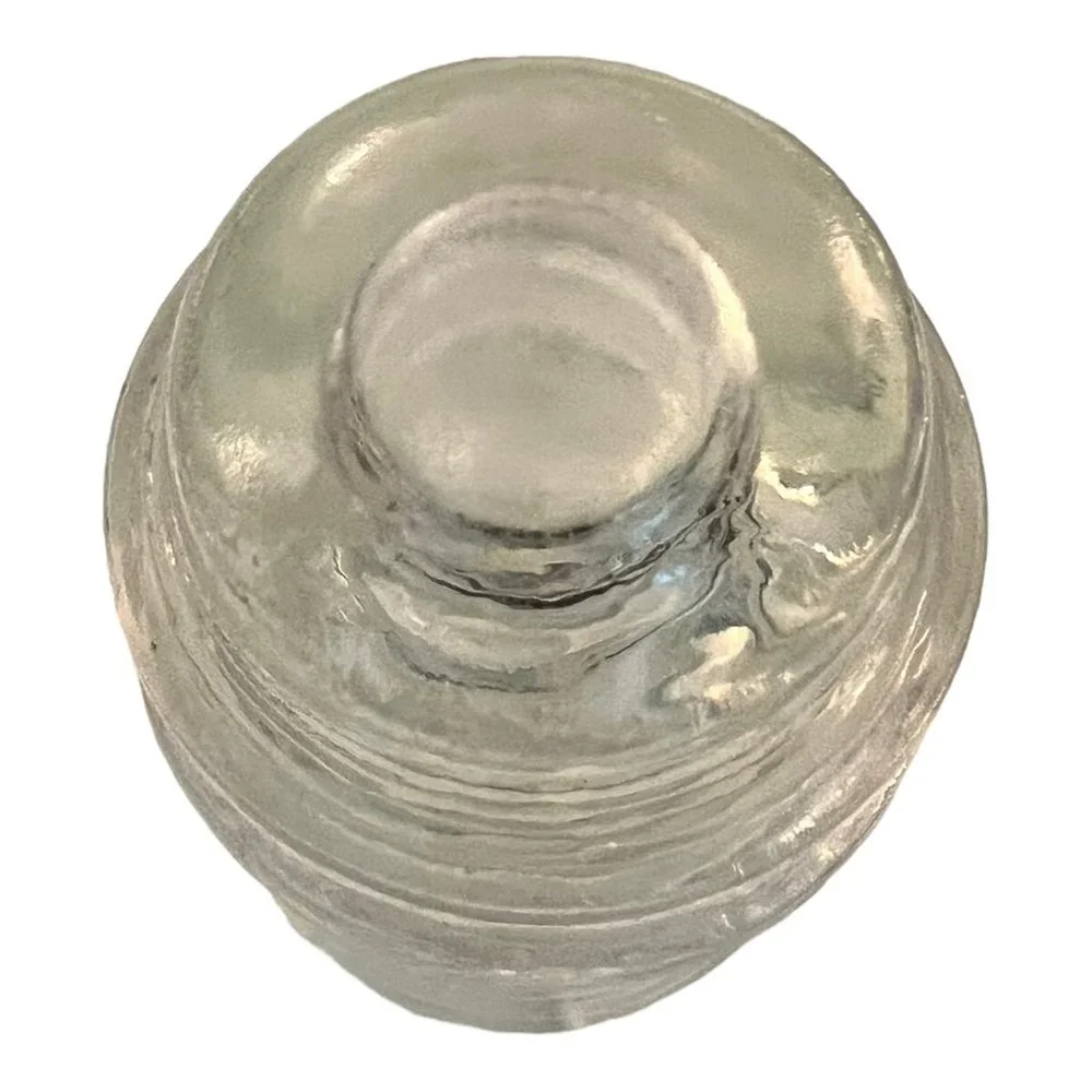 Antique Hemingray 16 Clear Glass Electric Pole Insulator  3"x4" Made USA - Picture 6 of 8